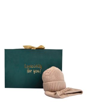 Giftbox Classic Boys Baby Mini Beanie and Col